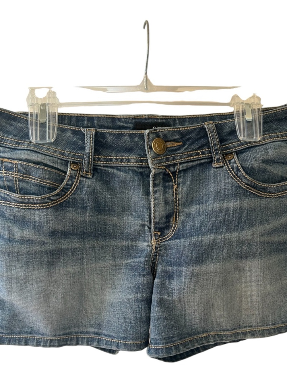 a.n.a Faded Blue Denim Short Shorts